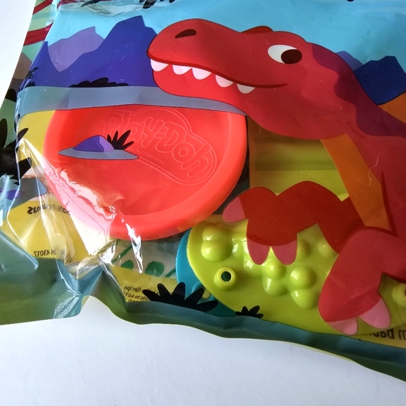 2 Pk Play-Doh Dinosaurs Spinosaurus Ankylosaurus Velociraptor Pachycephalosaurus - Picture 2 of 11